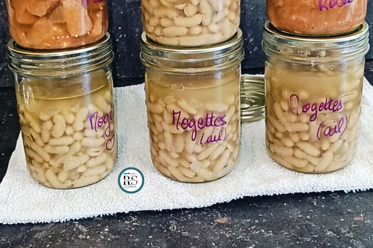 Mogettes en bocaux maison stérilisées à l’autoclave