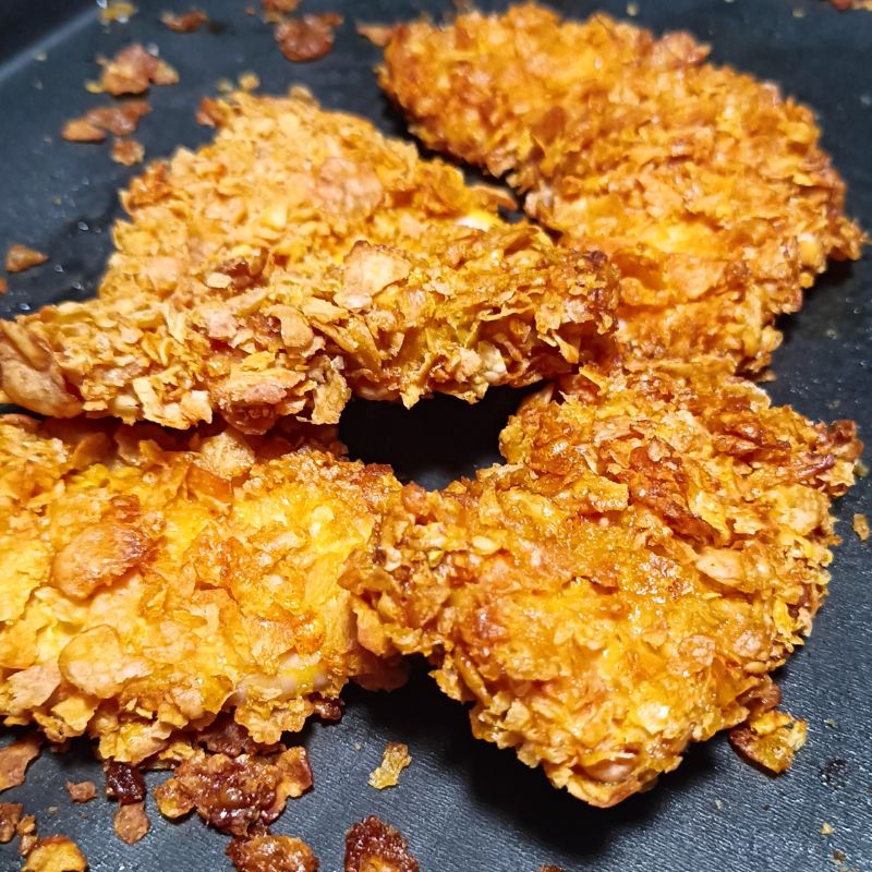 Filets de poulet panés croustillants