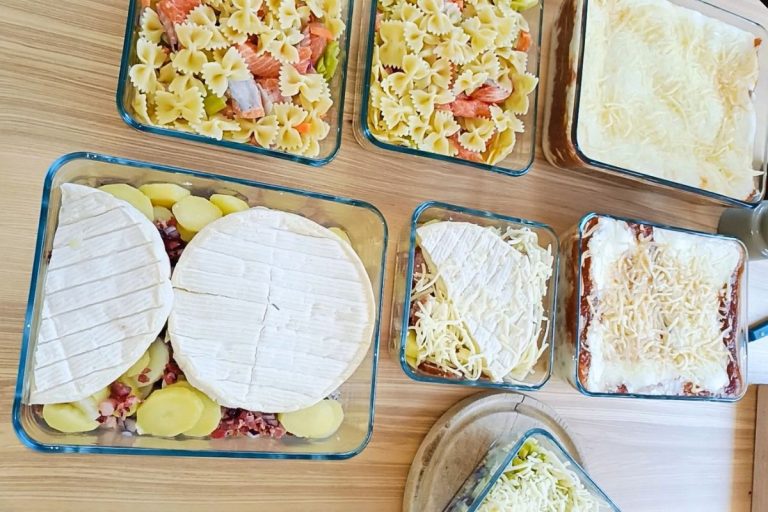 Plats maison préparés à l’avance et organisés pour gagner du temps en semaine