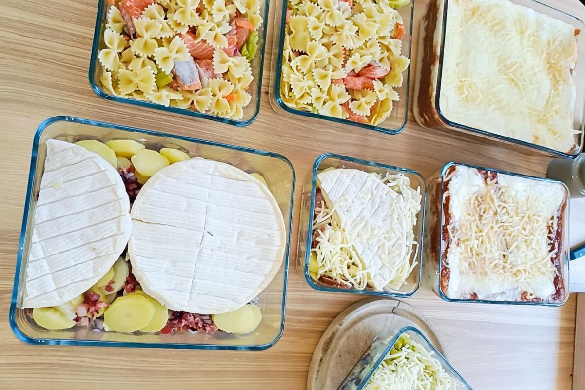 Plats maison préparés à l’avance et organisés pour gagner du temps en semaine