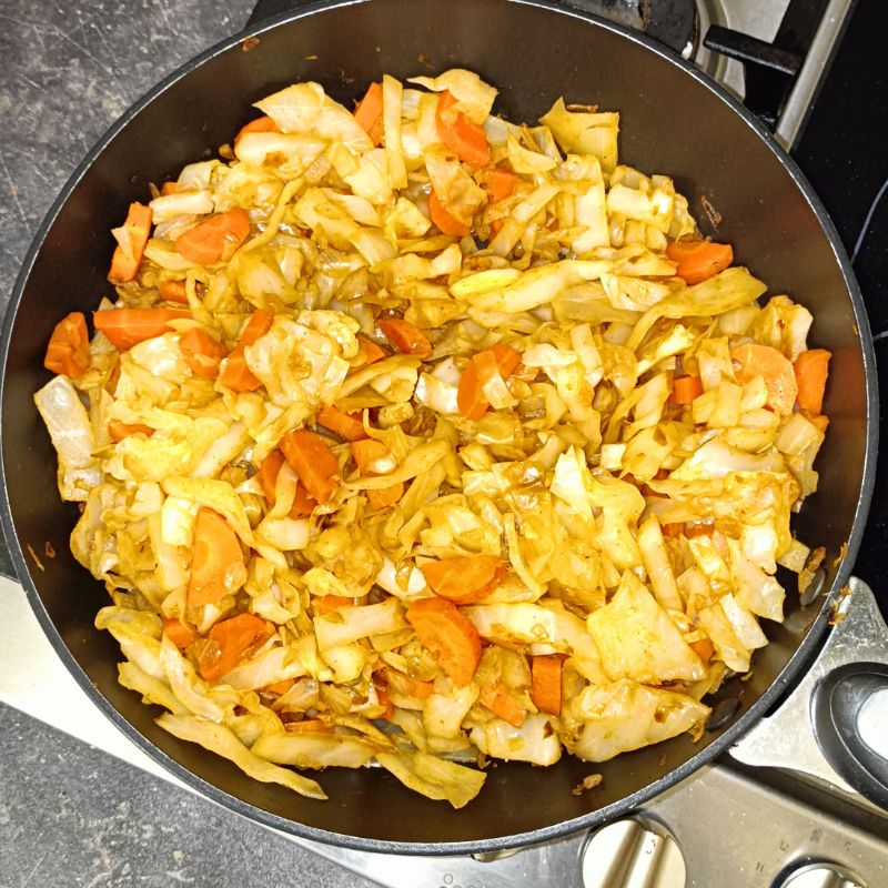 Poêlée chou carottes oignons à congeler