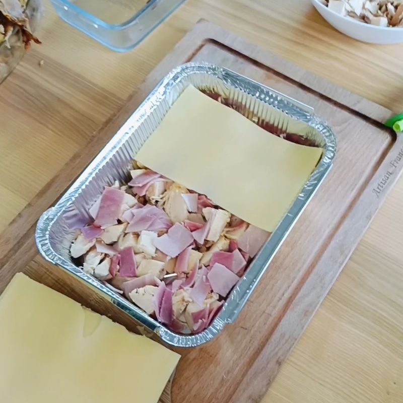 Gratin de poulet façon cordon bleu à congeler